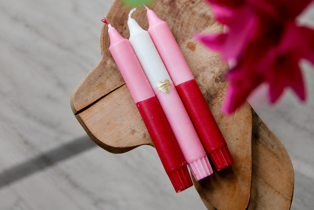 Dippy Giftbox Love met kleurrijke handgemaakte kaarsen